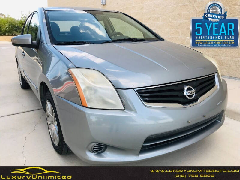 2010 Nissan Sentra for sale at LUXURY UNLIMITED AUTO SALES in San Antonio TX