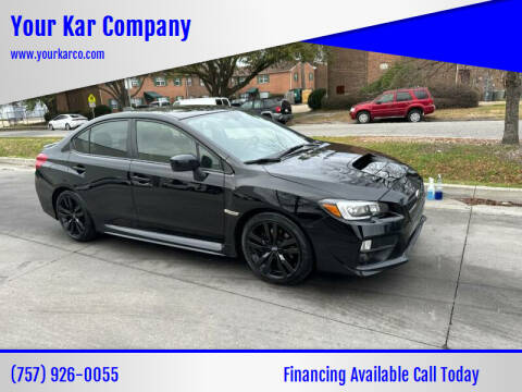 2017 Subaru WRX for sale at Your Kar Company in Norfolk VA