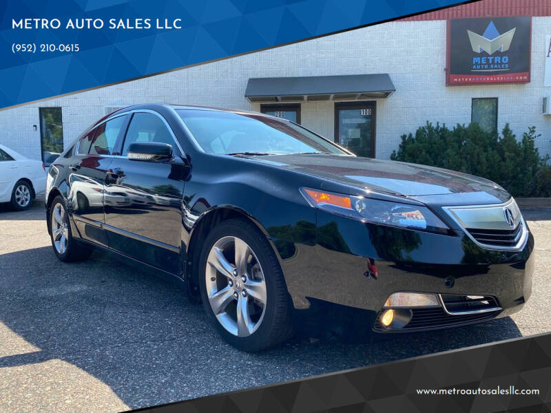 2012 Acura TL for sale at METRO AUTO SALES LLC in Lino Lakes MN