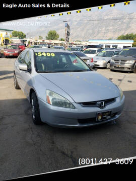 2003 Honda Accord for sale at Eagle Auto Sales & Details in Provo UT