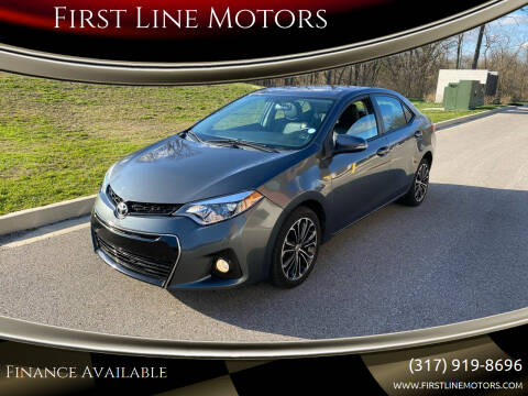 2014 Toyota Corolla for sale at First Line Motors in Jamestown IN