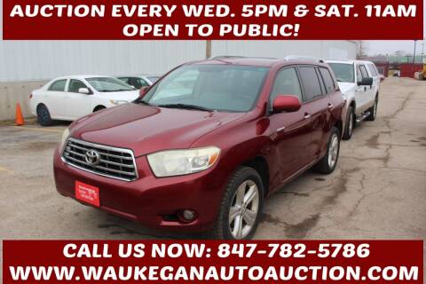 2008 Toyota Highlander for sale at Waukegan Auto Auction in Waukegan IL