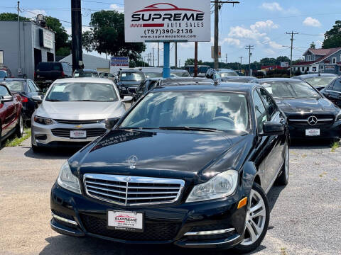 2012 Mercedes-Benz C-Class for sale at Supreme Auto Sales in Chesapeake VA