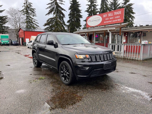 2019 Jeep Grand Cherokee for sale at PLATINUM AUTO SALES INC in Lacey, WA