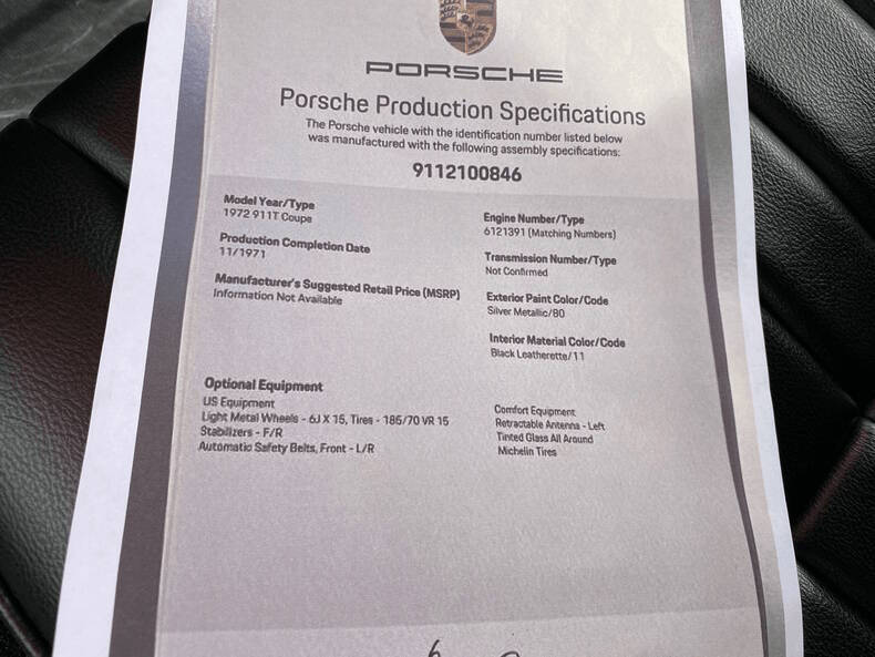 1972 Porsche 911