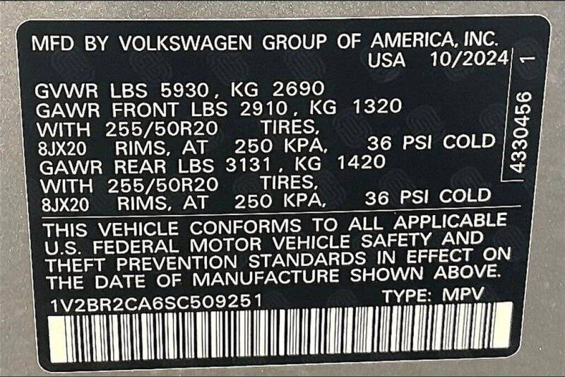 2025 Volkswagen Atlas SEL 4Motion