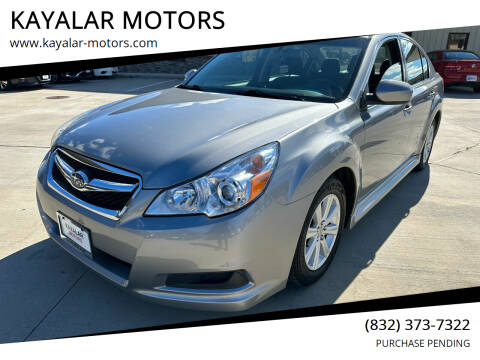 2011 Subaru Legacy for sale at KAYALAR MOTORS SUPPORT CENTER in Houston TX