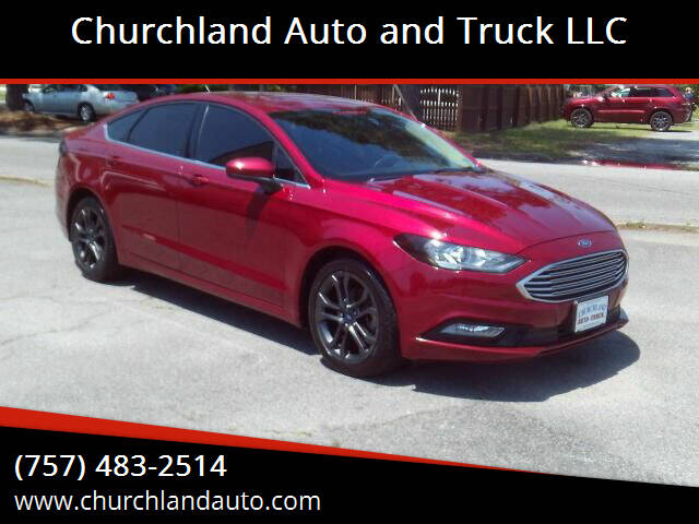 2018 Ford Fusion for sale at Churchland Auto and Truck LLC in Portsmouth VA