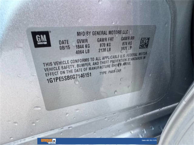 2016 Chevrolet Cruze Limited 1LT Auto