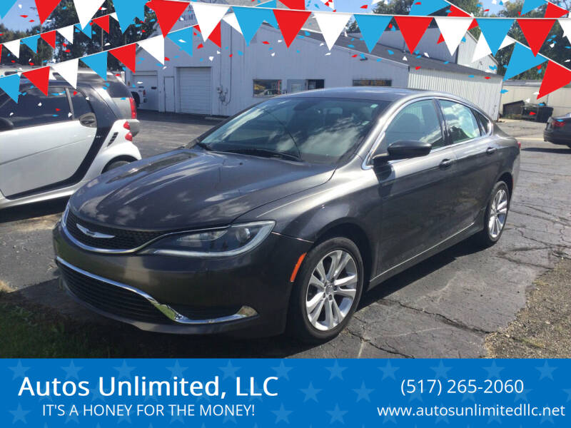 2015 Chrysler 200 for sale at Autos Unlimited, LLC in Adrian MI