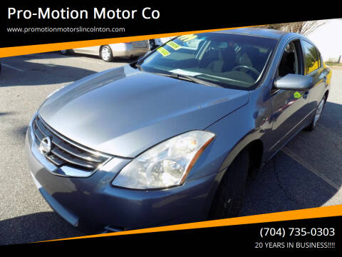 2012 Nissan Altima for sale at Pro-Motion Motor Co in Lincolnton NC