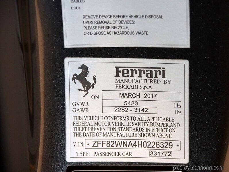 2017 Ferrari GTC4Lusso