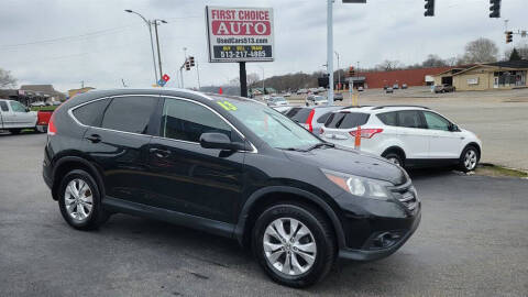 2013 Honda CR-V for sale at FIRST CHOICE AUTO in Middletown OH