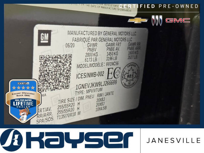 2020 Chevrolet Traverse RS