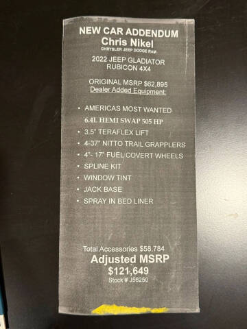 2022 Jeep Gladiator Rubicon