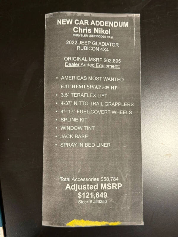 2022 Jeep Gladiator Rubicon