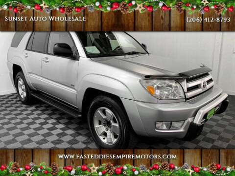 2004 Toyota 4Runner for sale at Sunset Auto Wholesale in Tacoma WA
