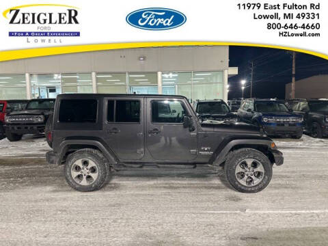 2016 Jeep Wrangler Unlimited for sale at Zeigler Ford of Plainwell in Plainwell MI