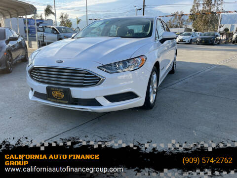 2018 Ford Fusion Hybrid for sale at CALIFORNIA AUTO FINANCE GROUP in Fontana CA