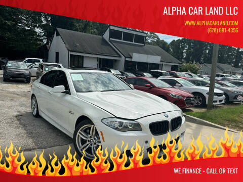 2013 BMW 5 Series for sale at Alpha Car Land LLC in Snellville GA