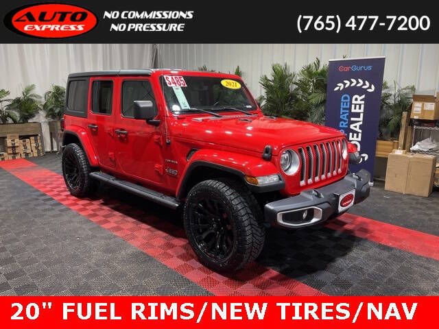 2021 Jeep Wrangler Unlimited for sale at Auto Express in Lafayette IN