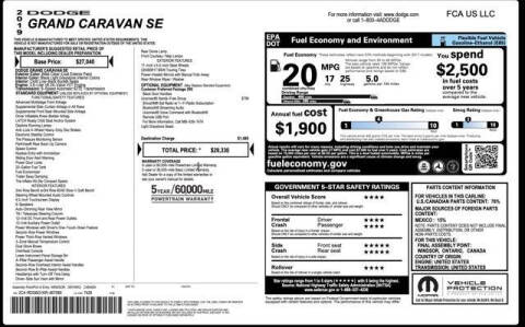 2019 Dodge Grand Caravan SE