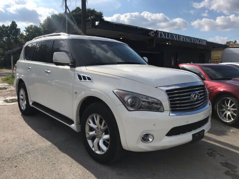 2014 Infiniti QX80 for sale at Texas Luxury Auto in Houston TX