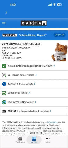 2019 Chevrolet Express 2500
