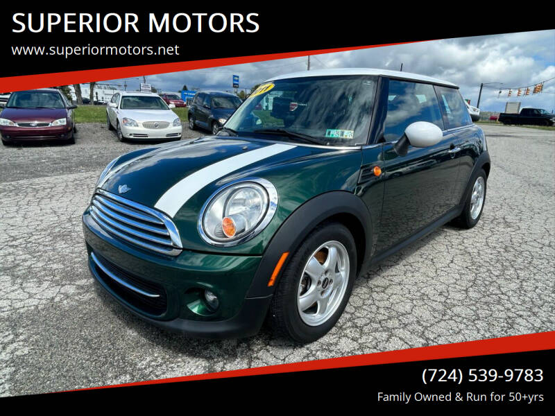 2011 MINI Cooper for sale at SUPERIOR MOTORS in Latrobe PA