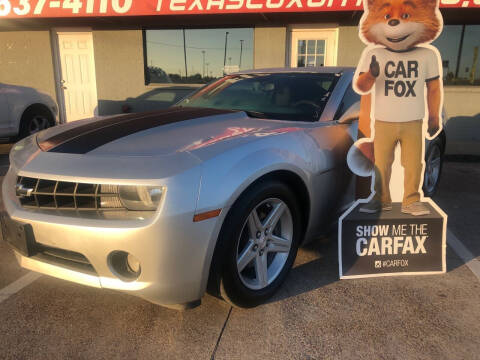 2012 Chevrolet Camaro for sale at Texas Luxury Auto in Cedar Hill TX