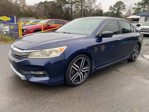 2016 Honda Accord for sale at CRC Auto Sales in Fort Mill SC