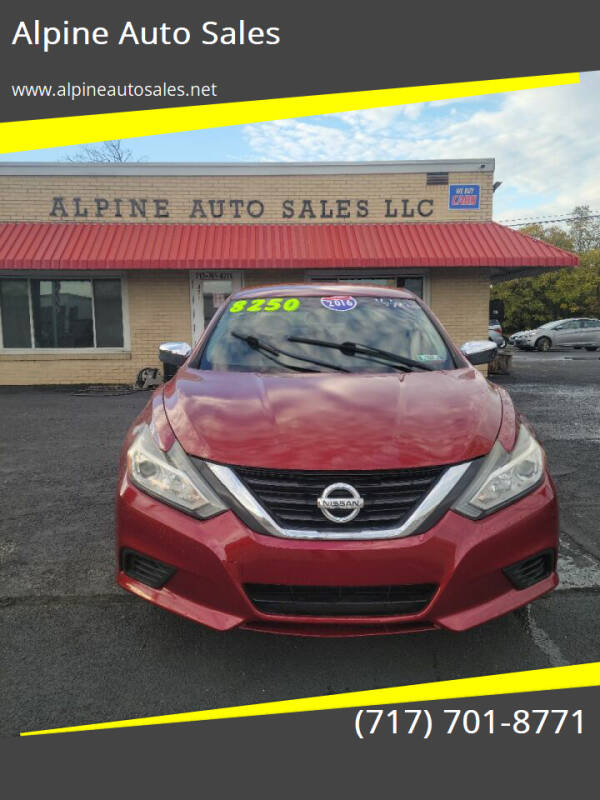 2016 Nissan Altima for sale at Alpine Auto Sales in Carlisle PA