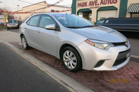 2014 Toyota Corolla for sale at PARK AVENUE AUTOS in Collingswood NJ