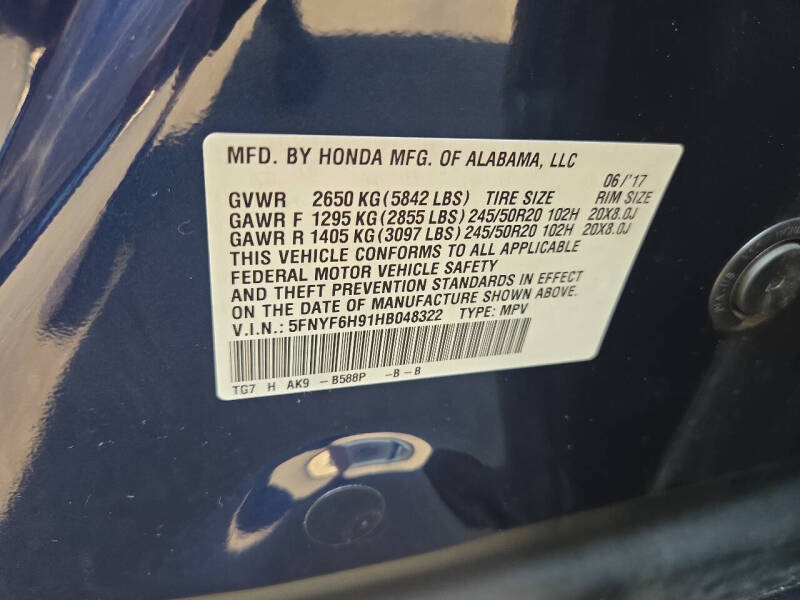 2017 Honda Pilot Touring