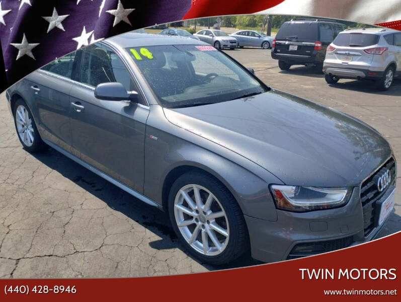 2014 Audi A4 for sale at TWIN MOTORS in Madison OH