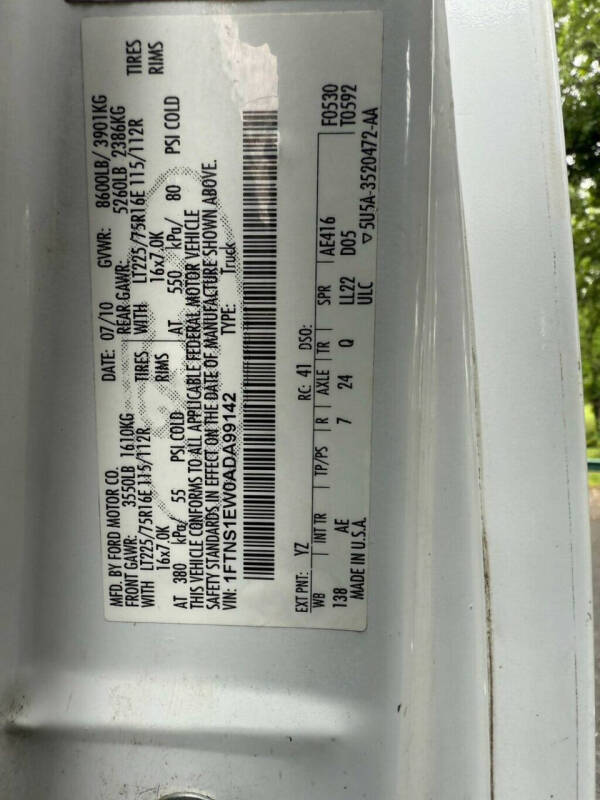 2010 Ford E-Series E-150