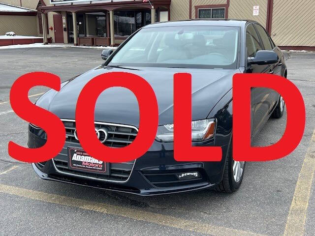 2013 Audi A4 for sale at Anamaks Motors LLC in Hudson NH