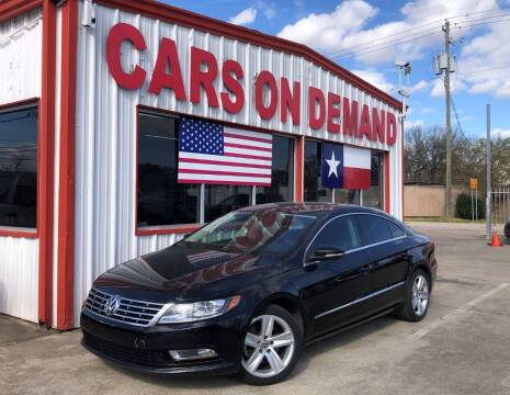2013 Volkswagen CC for sale at Cars On Demand 3 in Pasadena TX