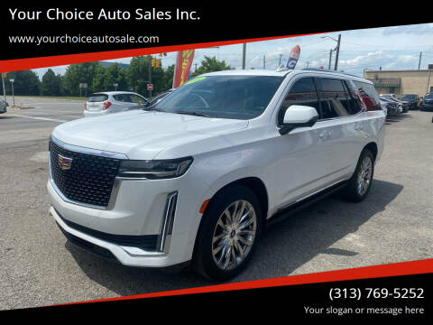 2022 Cadillac Escalade for sale at Your Choice Auto Sales Inc. in Dearborn MI