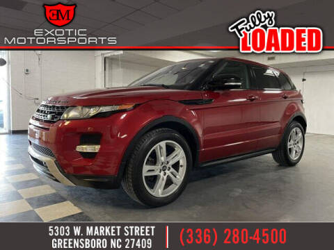 2013 Land Rover Range Rover Evoque for sale at Exotic Motorsports in Greensboro NC