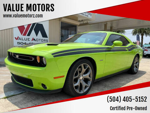 2015 Dodge Challenger for sale at VALUE MOTORS in Kenner LA