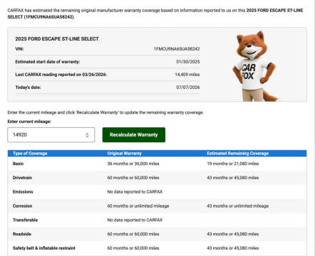 2025 Ford Escape ST-Line Select