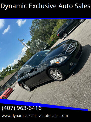 2013 Infiniti G37 Sedan for sale at Dynamic Exclusive Auto Sales in Clermont FL