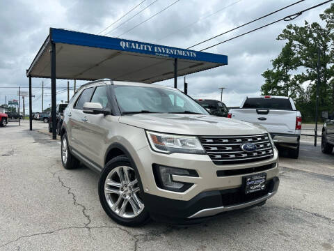 2017 Ford Explorer for sale at Quality Investments in Tyler TX