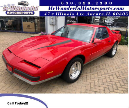 1988 Pontiac Firebird for sale at Mr Wonderful Motorsports in Aurora IL