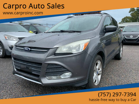 2013 Ford Escape for sale at Carpro Auto Sales in Chesapeake VA
