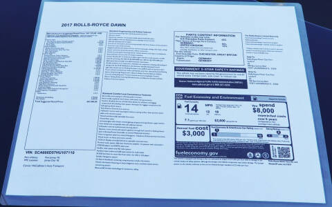 2017 Rolls-Royce Dawn