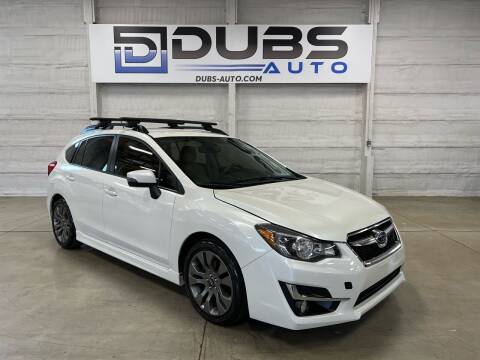 2015 Subaru Impreza for sale at DUBS AUTO LLC in Clearfield UT