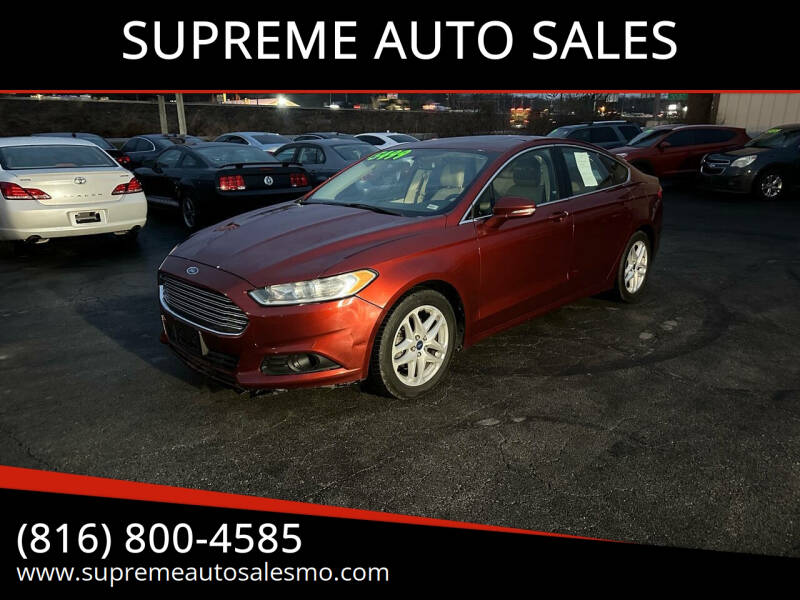 2014 Ford Fusion for sale at SUPREME AUTO SALES in Grandview MO