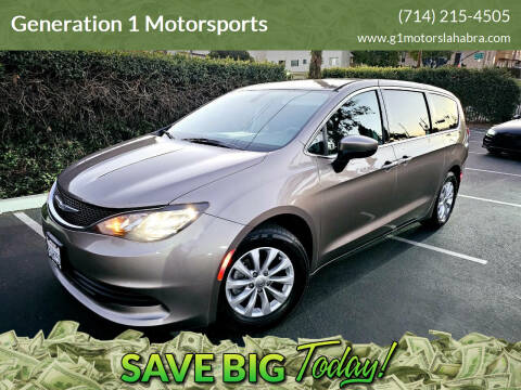 2017 Chrysler Pacifica for sale at Generation 1 Motorsports in Whittier CA